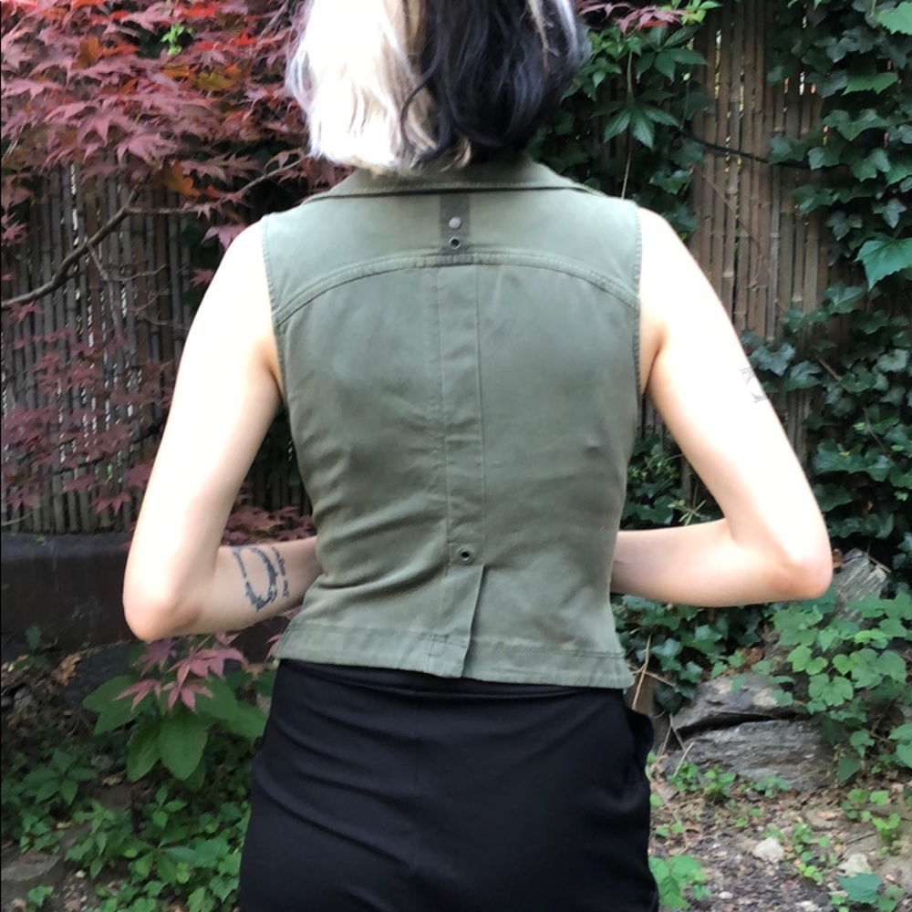 NWOT Marrakesh for Anthropologie Green Vest - Picture 6 of 8